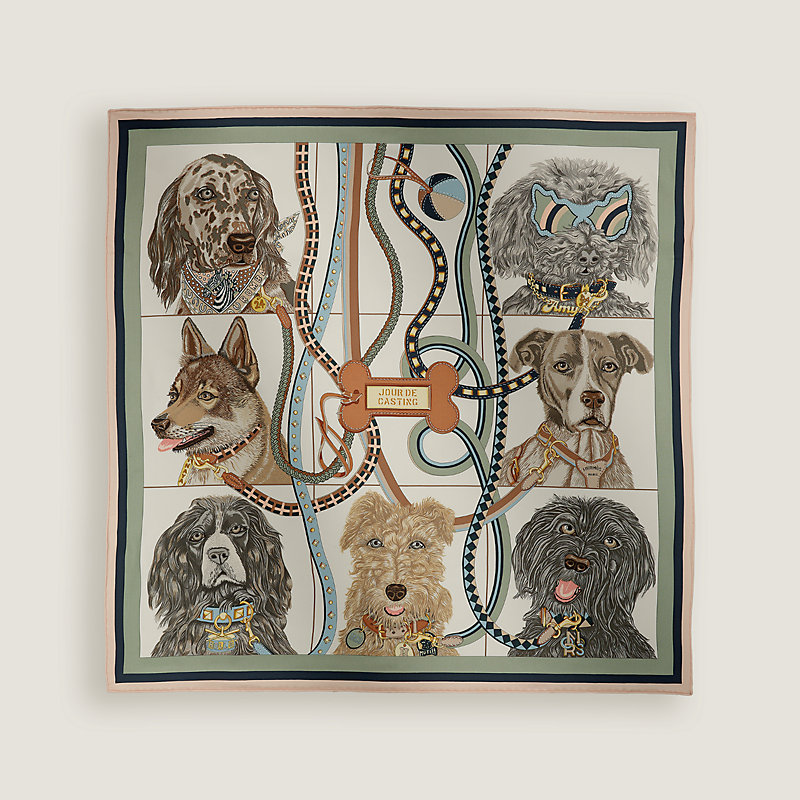 新品未使用　エルメスカレ 70 《ジュール・ドゥ・キャスティング》 カレ 70 《ジュール・ドゥ・キャスティング》 - グレー | Hermès